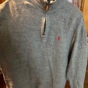 Men’s 1/4 zip polo sweatshirt